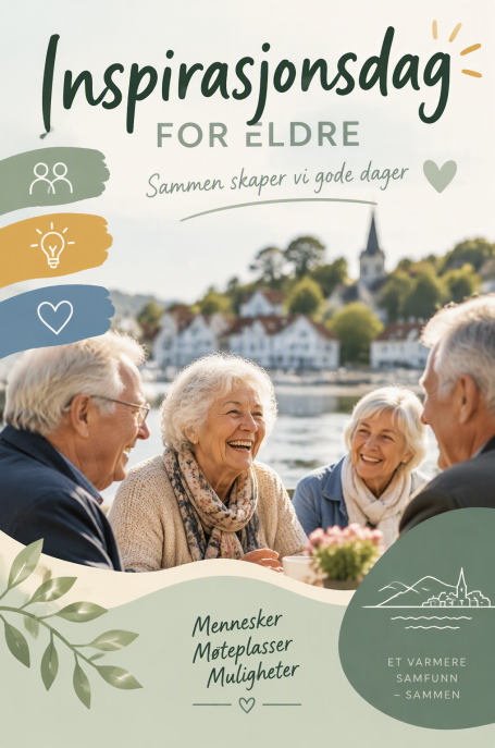 Lenke til artikkel: Eldrerådet inviterer til inspirasjonsdag 15. oktober 2026.