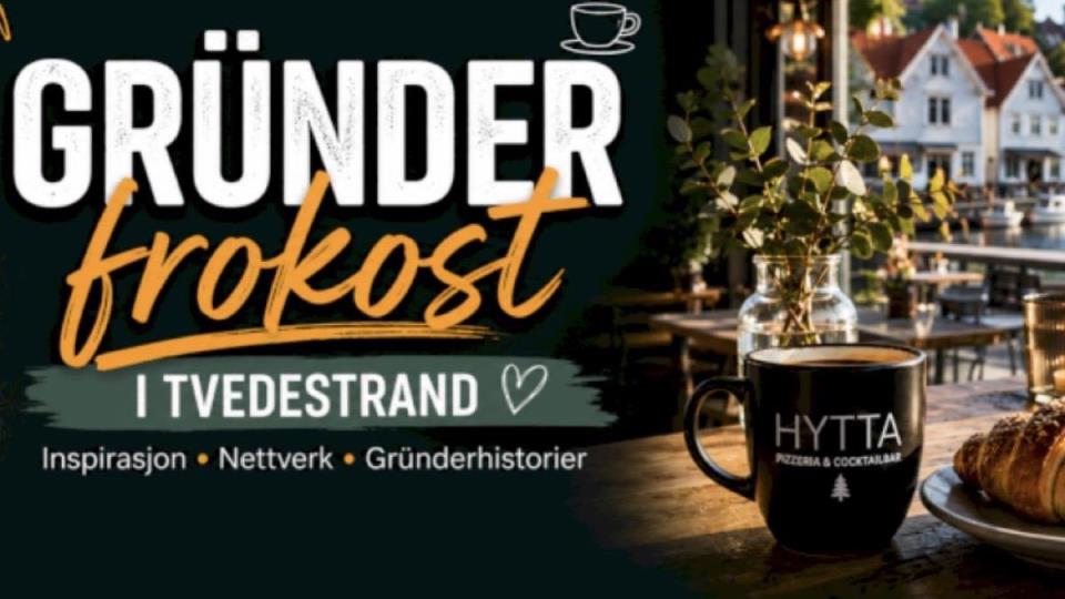 Lenke til artikkel: Gründerfrokost på HYTTA 3.  september kl 9:00 